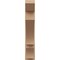 Ekena Millwork 8-in W x 36-in D x 42-in H Balboa Slat Rough Cedar Woodgrain TimberThane Outlooker, Primed Tan OUTUR080X36X42BOA24RCPR - alternate 3